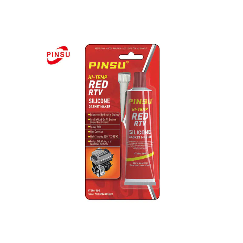PINSU - Red/Nigrum/Gray RTV Maximum Temperature Repugnans Silicone Gasket Sigillum - Automotive/Industrial Grade IMPERVIUS Sealant