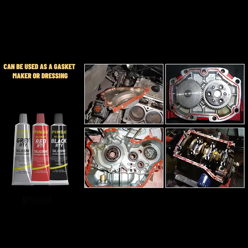 PINSU - Red/Nigrum/Gray RTV Maximum Temperature Repugnans Silicone Gasket Sigillum - Automotive/Industrial Grade IMPERVIUS Sealant PINSU - Red/Nigrum/Gray RTV Maximum Temperature Repugnans Silicone Gasket Sigillum - Automotive/Industrial Grade IMPERVIUS Sealant