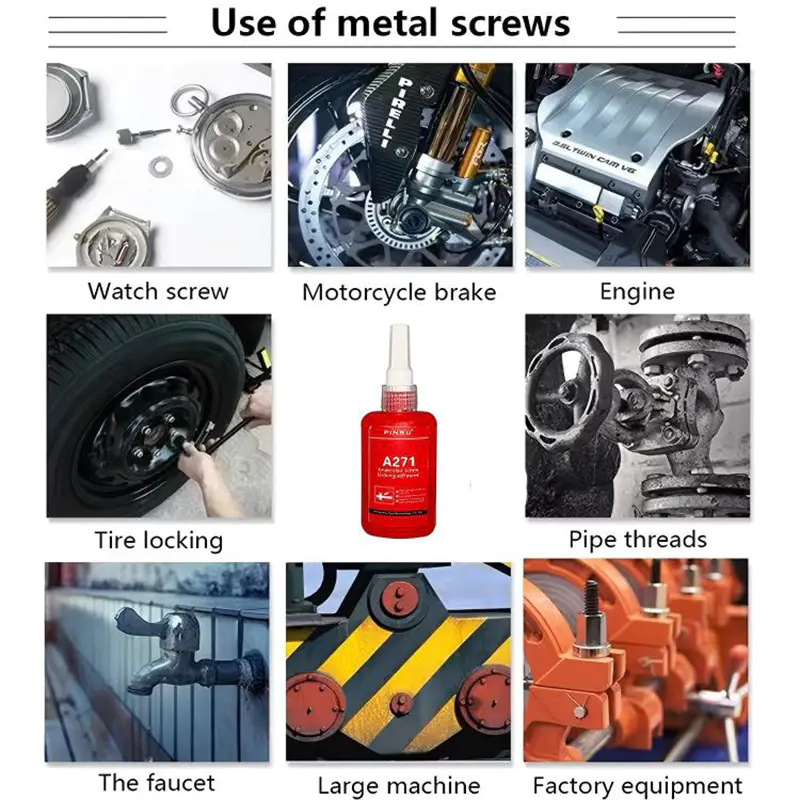 PINSU-A271 Industrial Grade Anaerobic Tenaces ad Metallum Sigillum et Leak Praeventionis PINSU-A271 Industrial Grade Anaerobic Tenaces ad Metallum Sigillum et Leak Praeventionis
